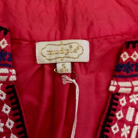 Ladies Mudpie James Dress Pink Fully Lined SIZE SMALL Mud Pie Pink Tribal Dress - Picture 6 of 6